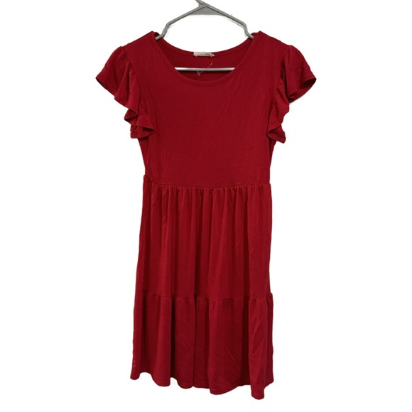 olivia rae red dress Sleeveless Twofer Maxi OLIVIA RAE